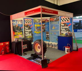 Trade Show Stand with Demo Tyre